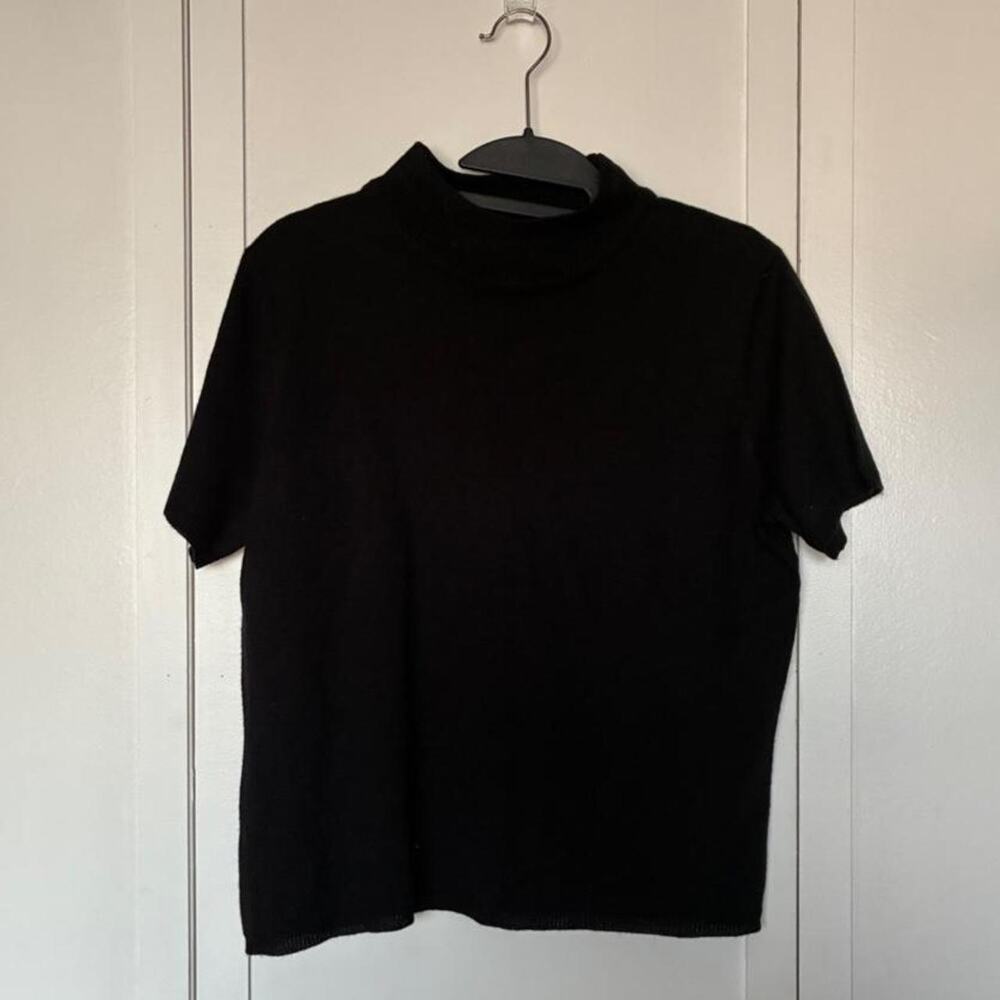 Black norton womens knit turtleneck